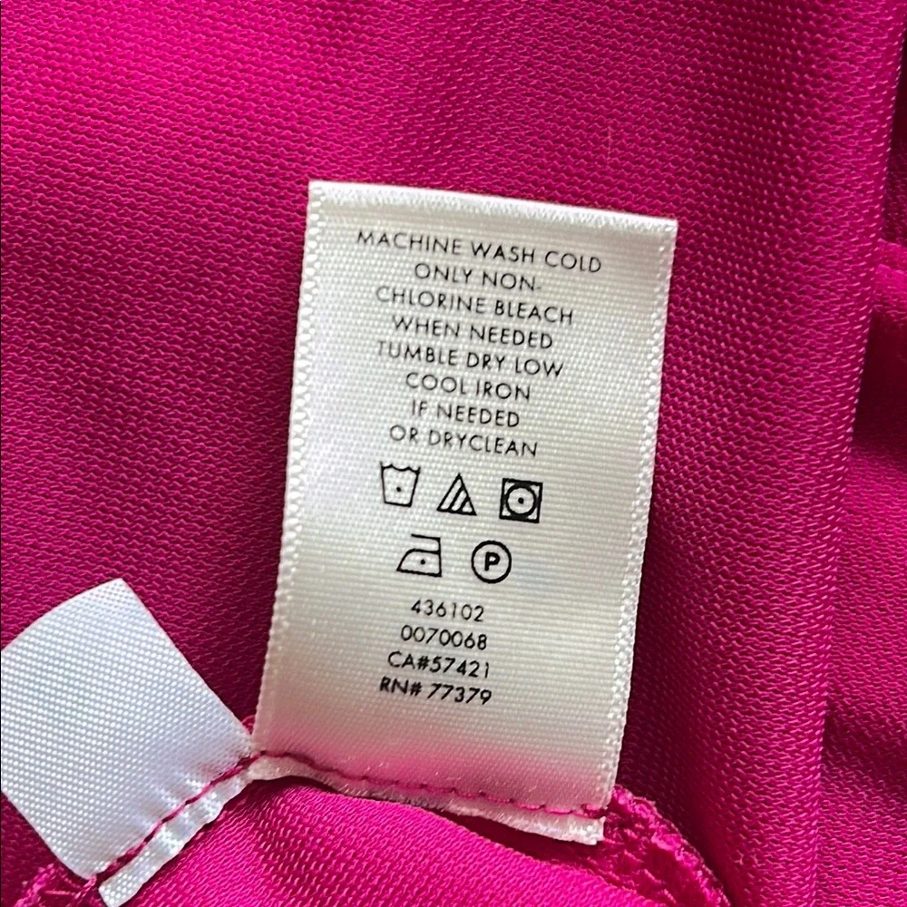 Ann Taylor LOFT Pink Flutter Sleeve Blouse Relaxed Style - Picture 6 of 8